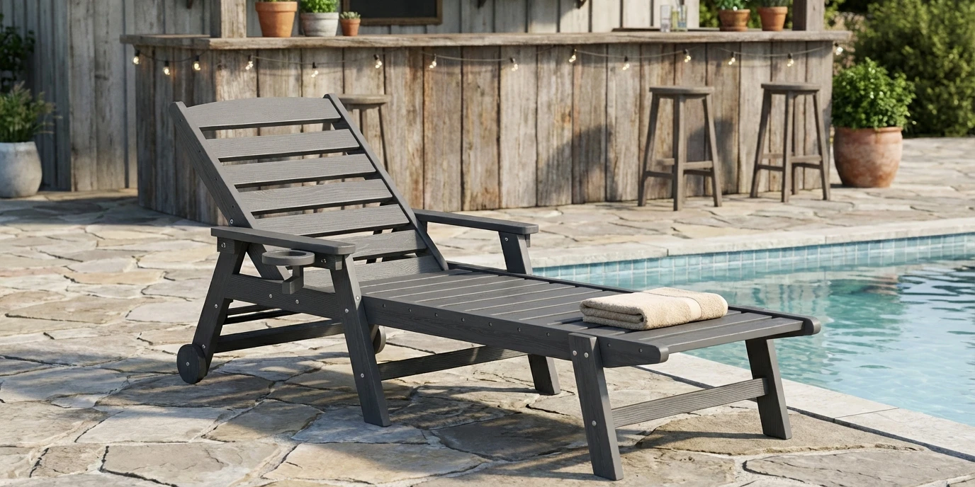 Country-Style Poolside Bar