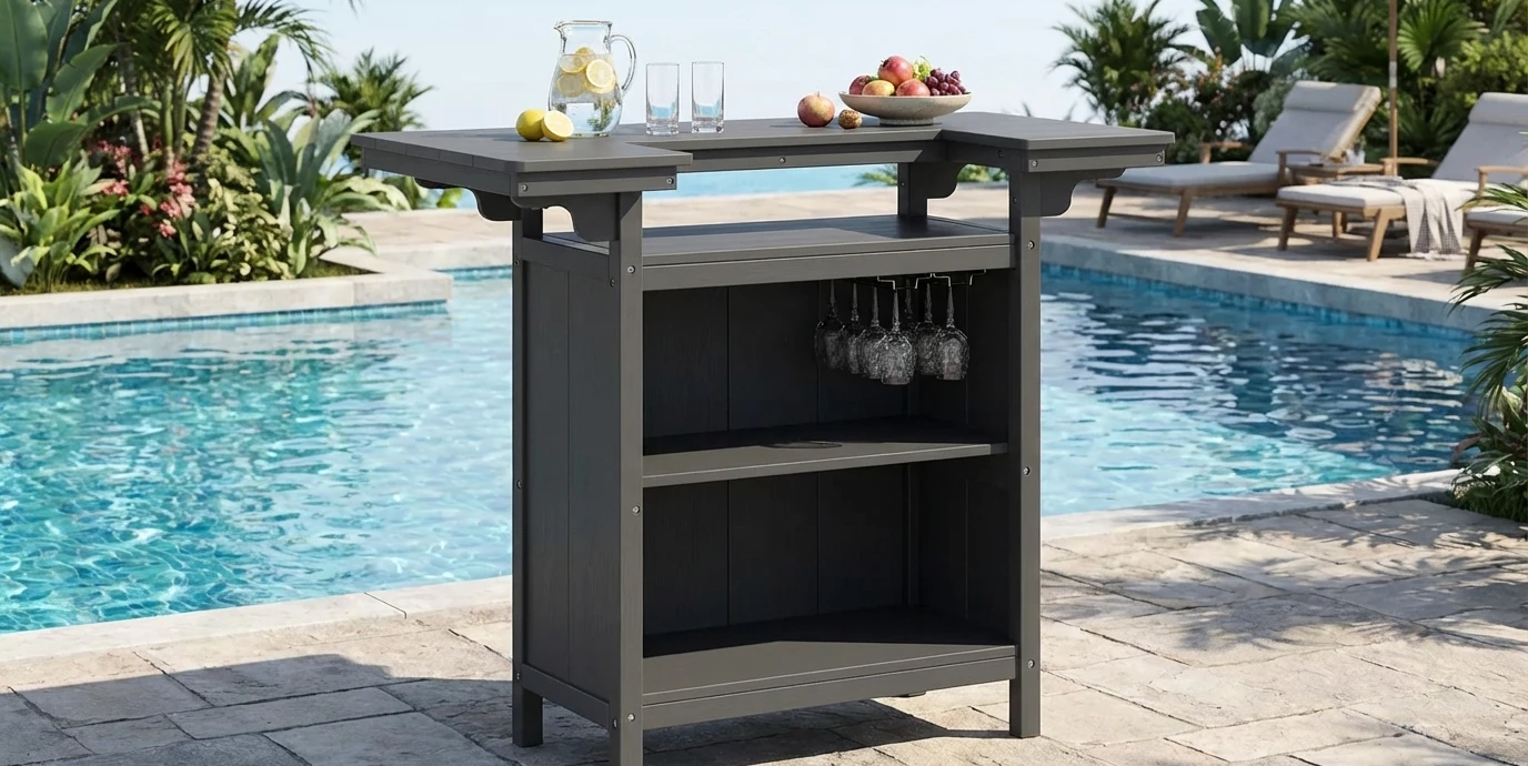 Portable Outdoor Bar Cart