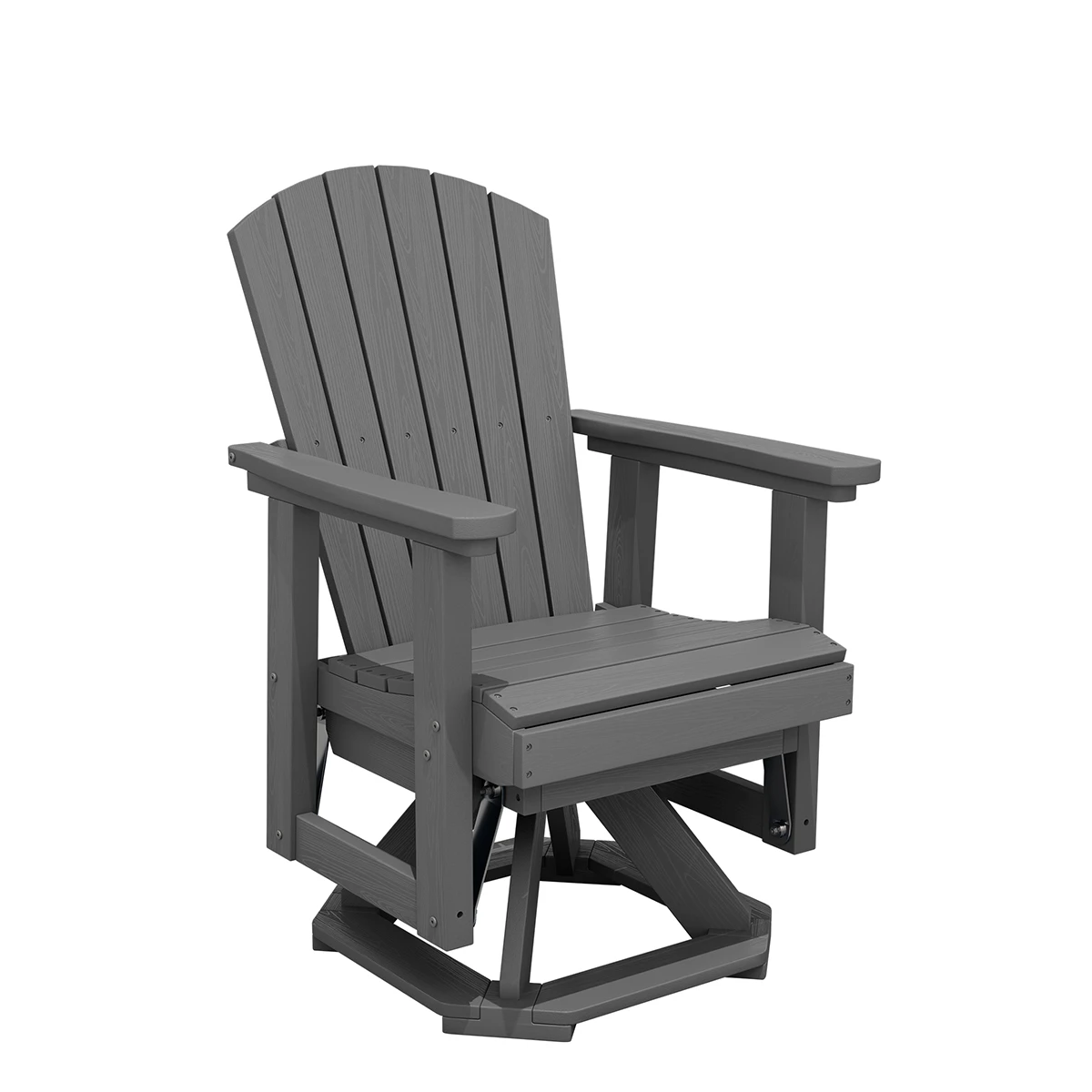 Traditional Adirondack Swivel Glider Chair