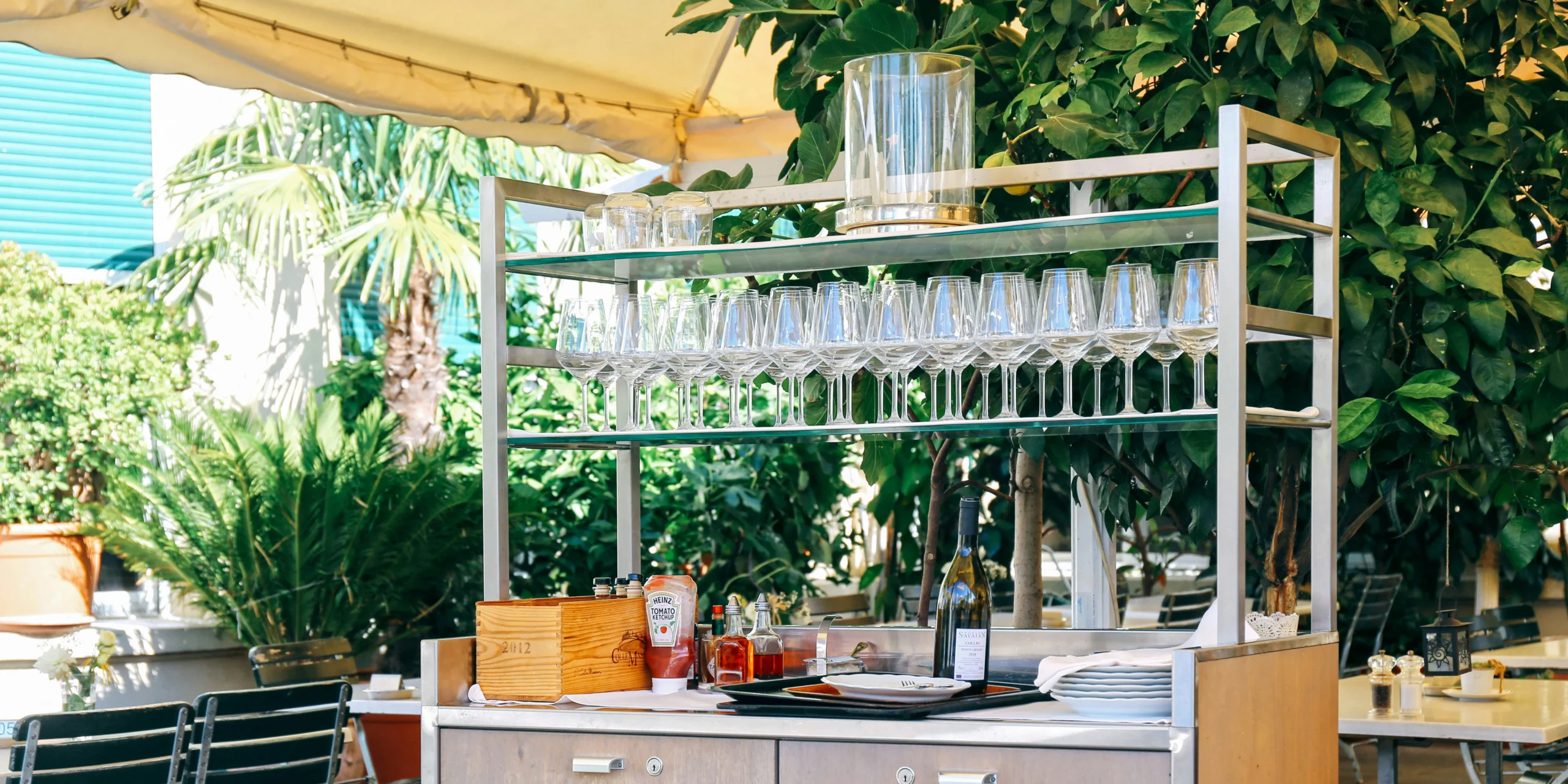 Mobile Outdoor Bar Cart