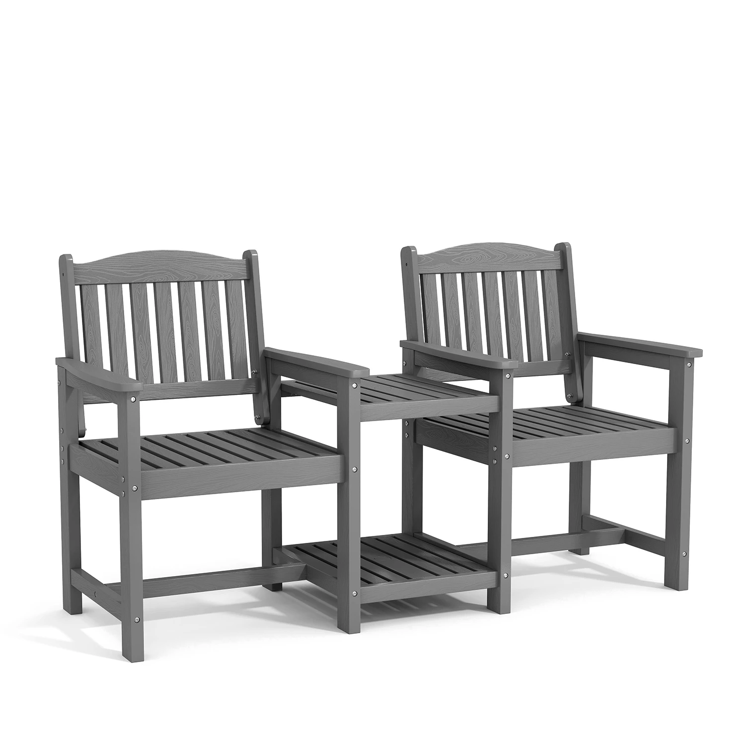 URBAN Outdoor 2-Person Companion Chair with Center Table