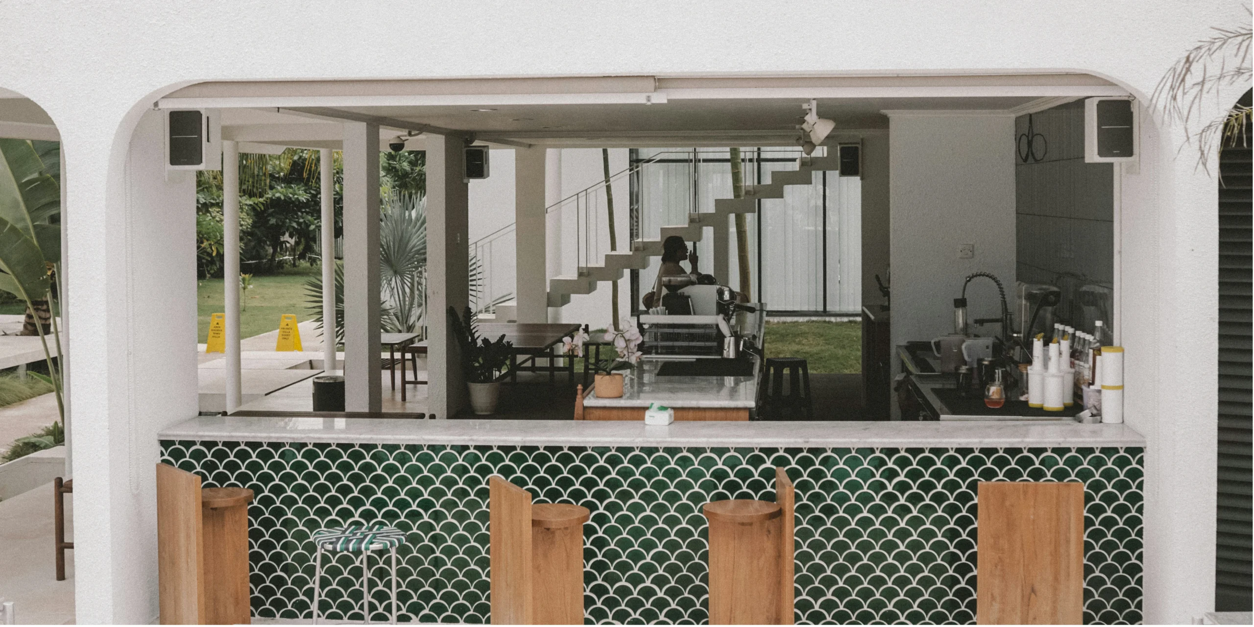 Two-Tier Outdoor Bar