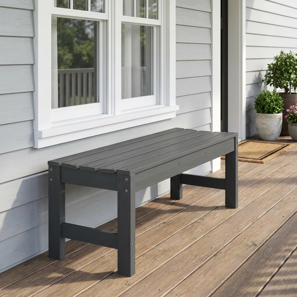 backless outdoor bench - image 8 Backless Outdoor Bench - Image 8