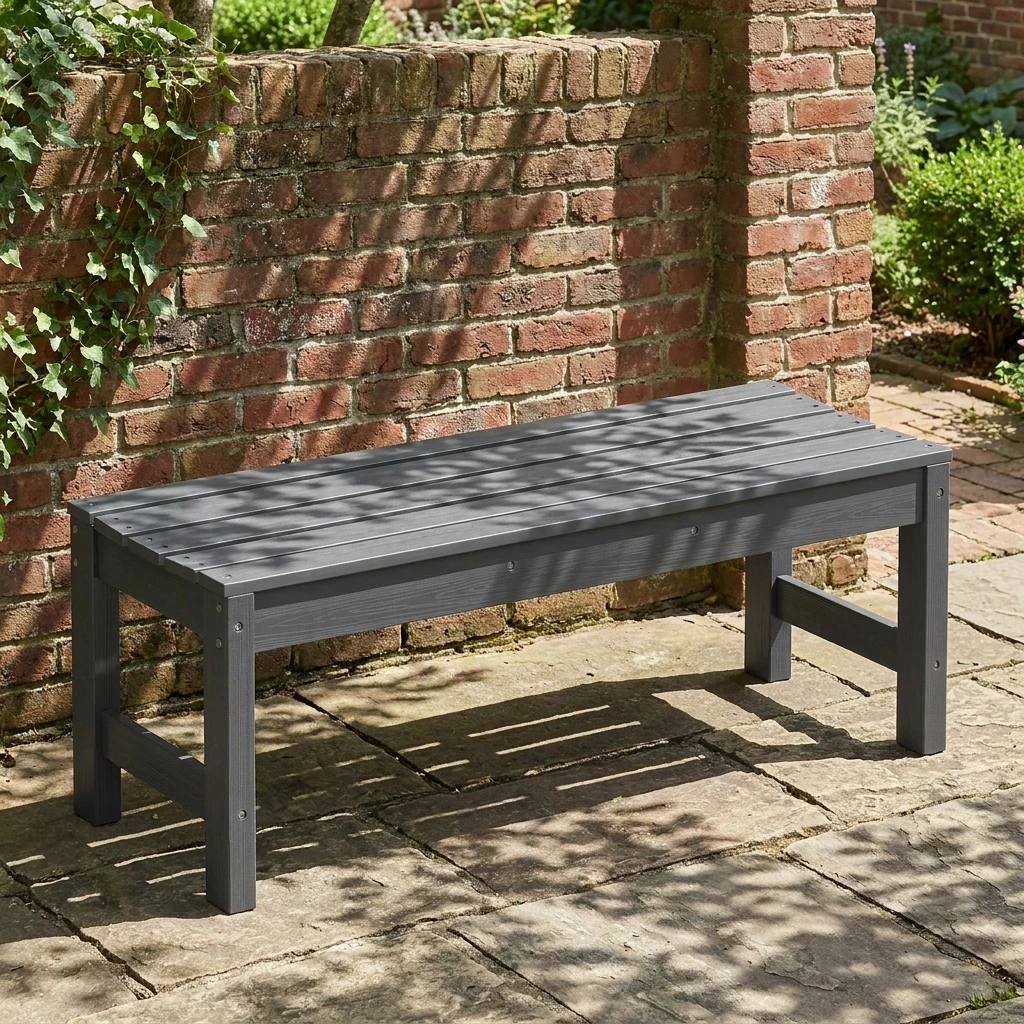 backless outdoor bench - image 5 Backless Outdoor Bench - Image 5