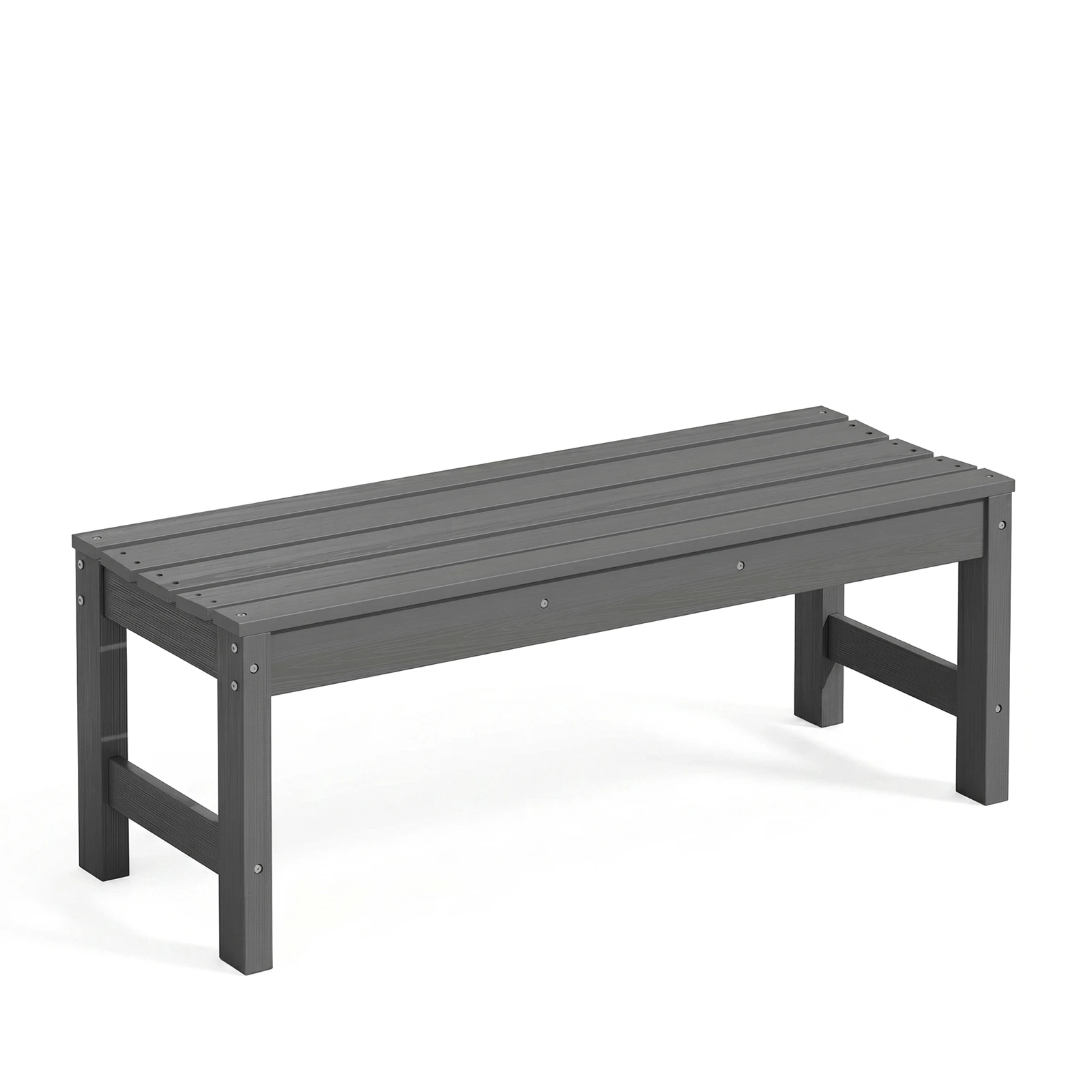 backless outdoor bench Backless Outdoor Bench