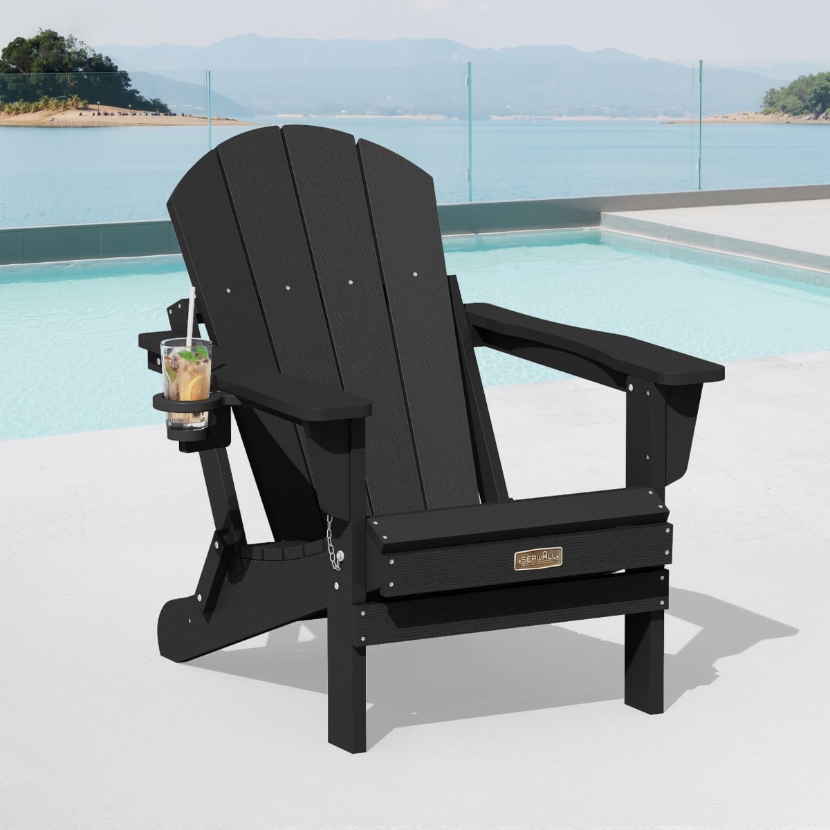serwall foldable adirondack chair SERWALL Foldable Adirondack Chair