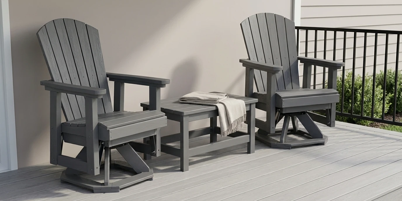 Add Accessories for Comfort - the best outdoor glider