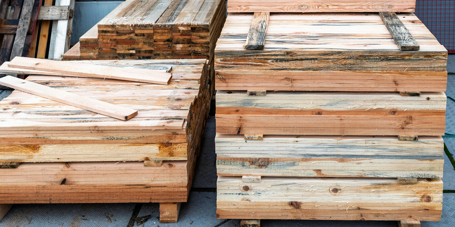old wooden boxes