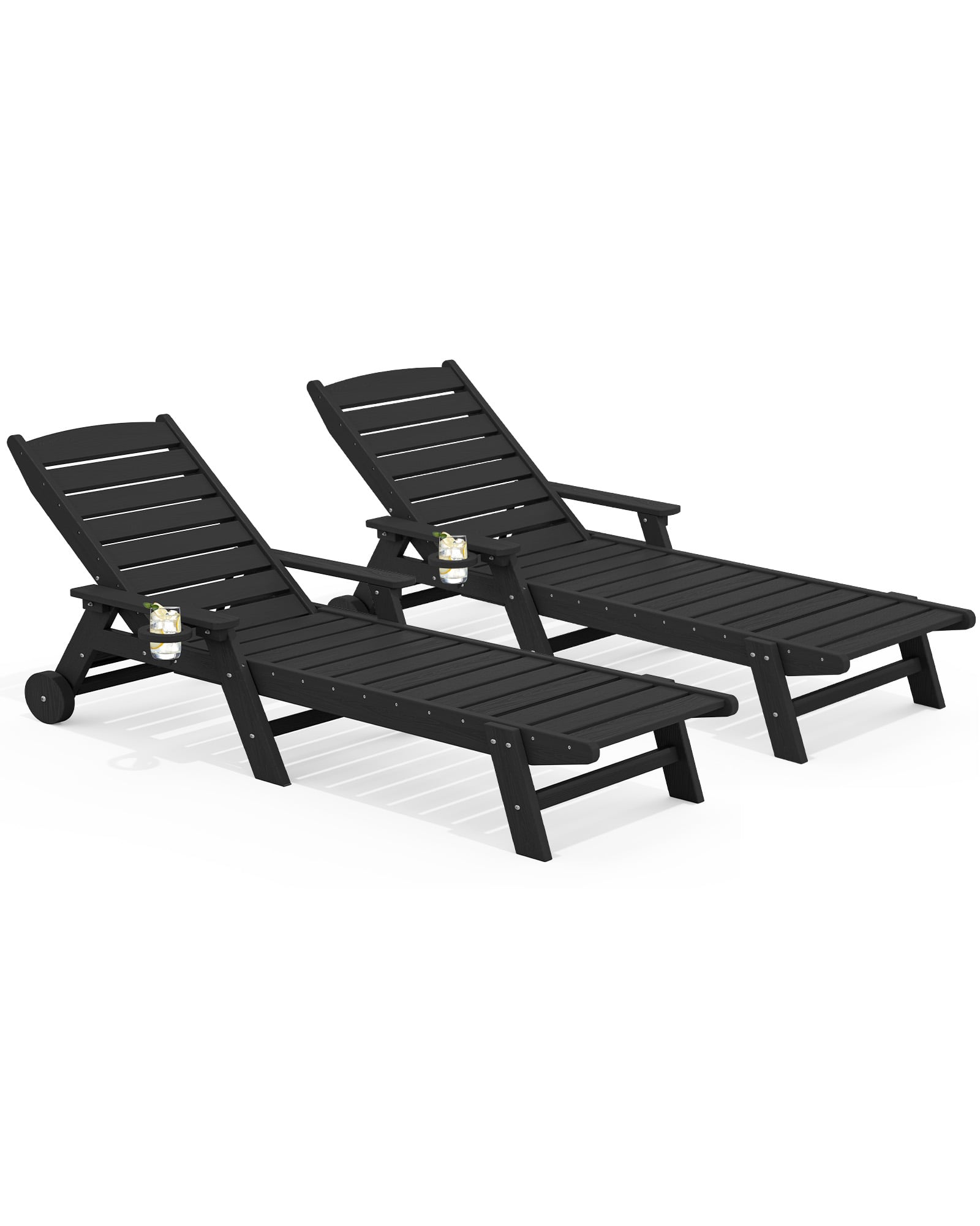 LITTORAL Poly Outdoor Sun Lounger Set of 2