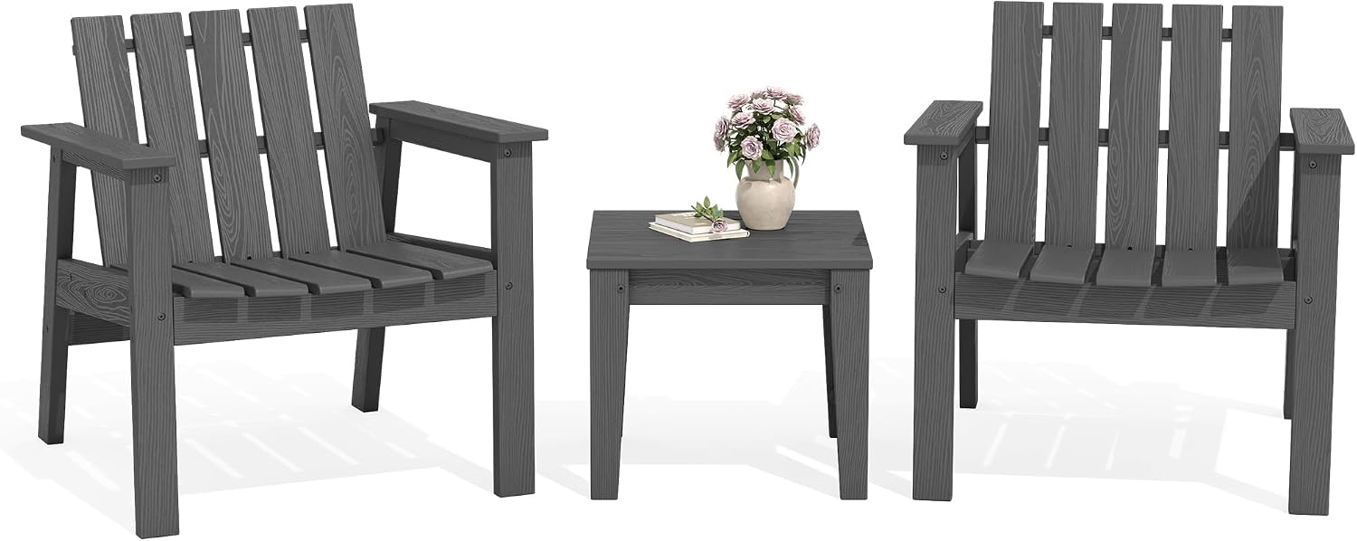 HDPE 3-Piece Patio Conversation Set