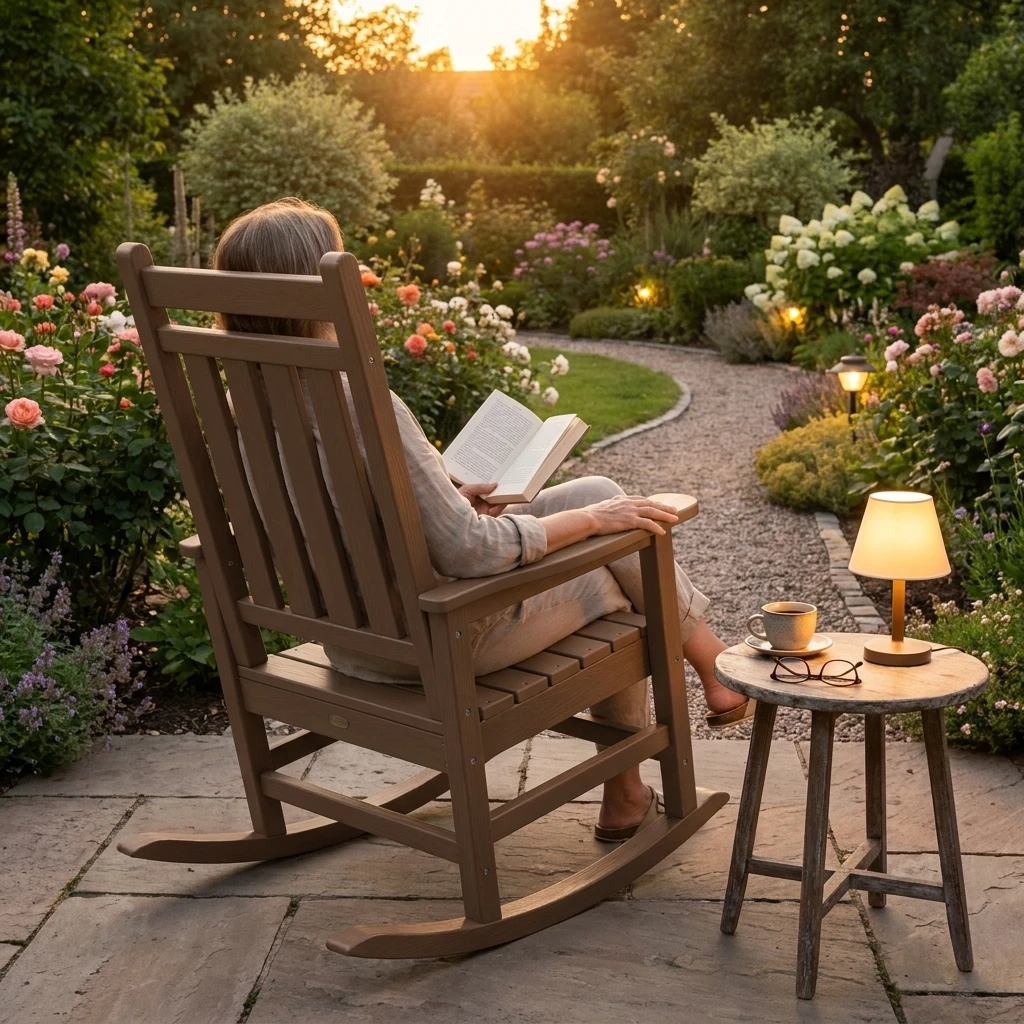 manoir wide-seat outdoor porch rocking chair - image 7 MANOIR Wide-Seat Outdoor Porch Rocking Chair - Image 7