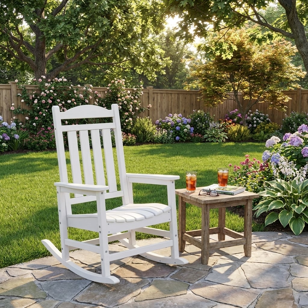 Backyard stone patio with drinks 202607141635