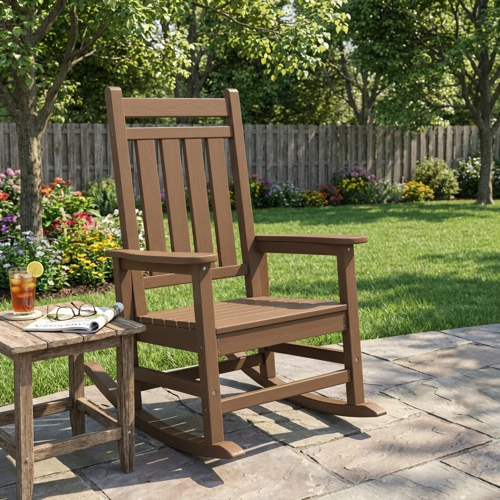 Backyard stone patio with drinks 202607161709