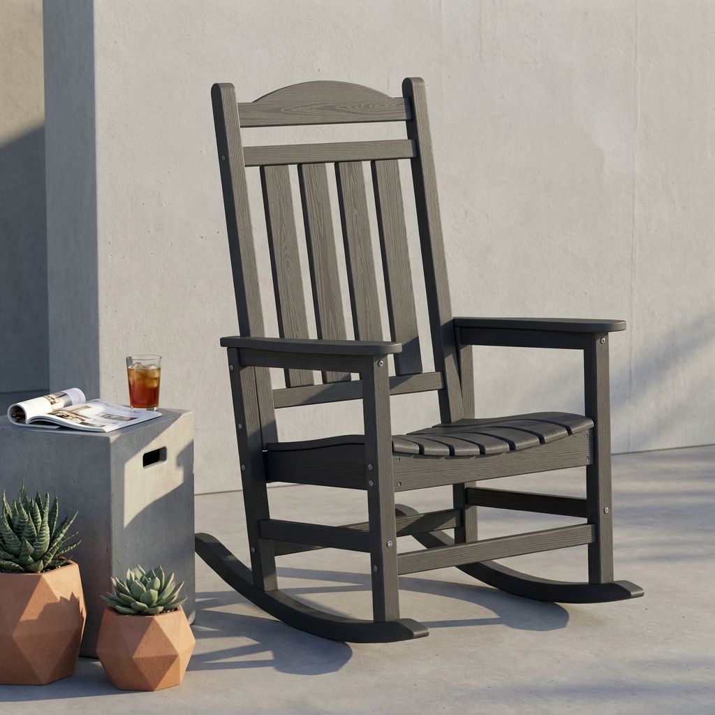 arch-top oversized outdoor porch rocking chair - image 3 Arch-Top Oversized Outdoor Porch Rocking Chair - Image 3