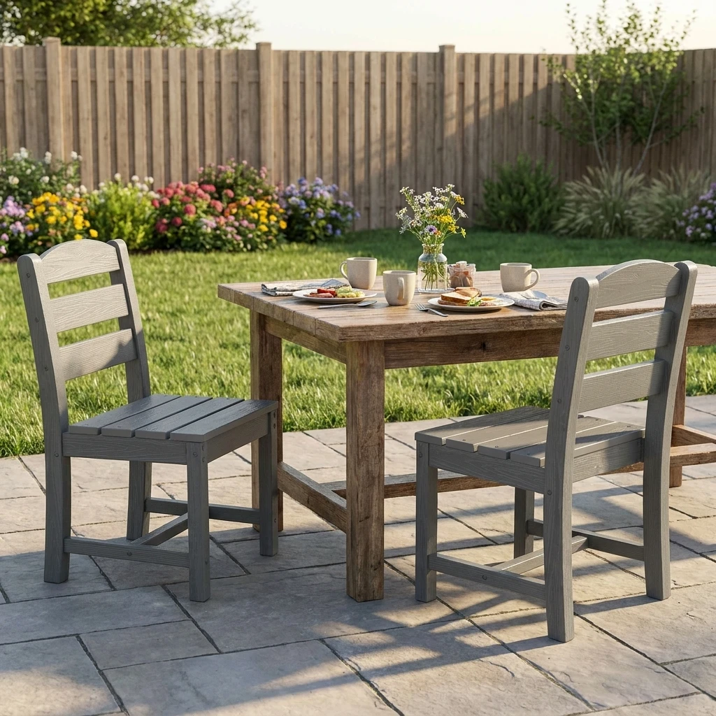 ladder-back dining side chairs set of 2 - image 4 Ladder-Back Dining Side Chairs Set of 2 - Image 4