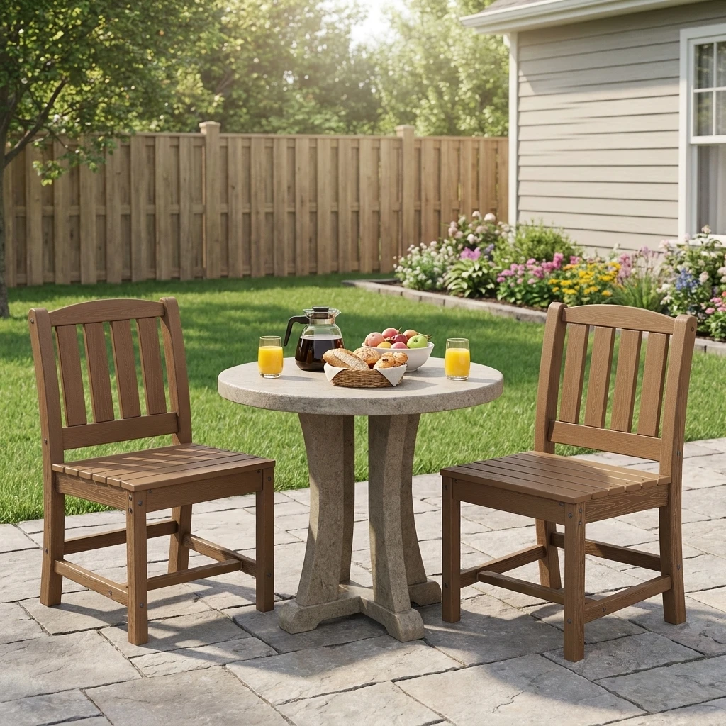 Outdoor dining table with breakfast 202607161600