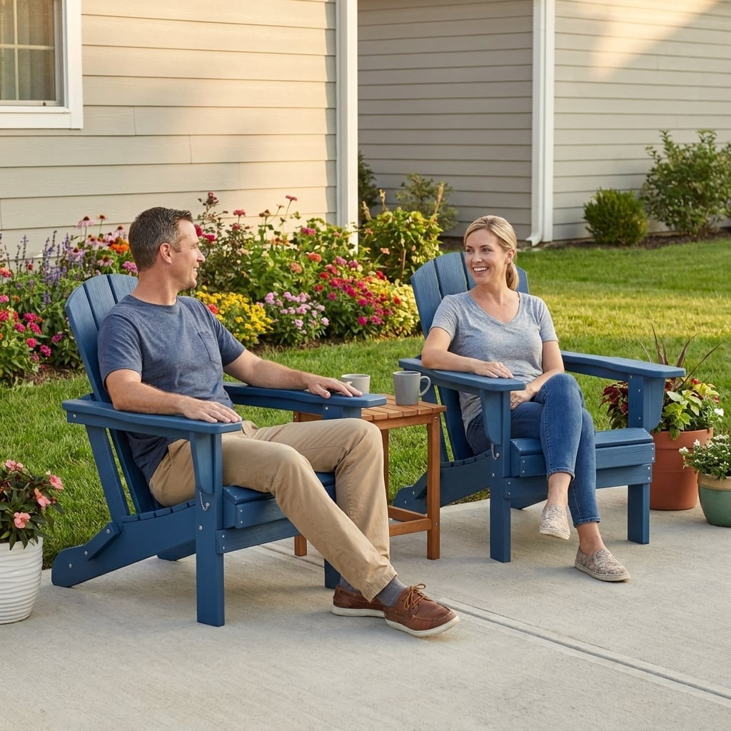 classic hdpe folding adirondack chair - image 6 Classic HDPE Folding Adirondack Chair - Image 6