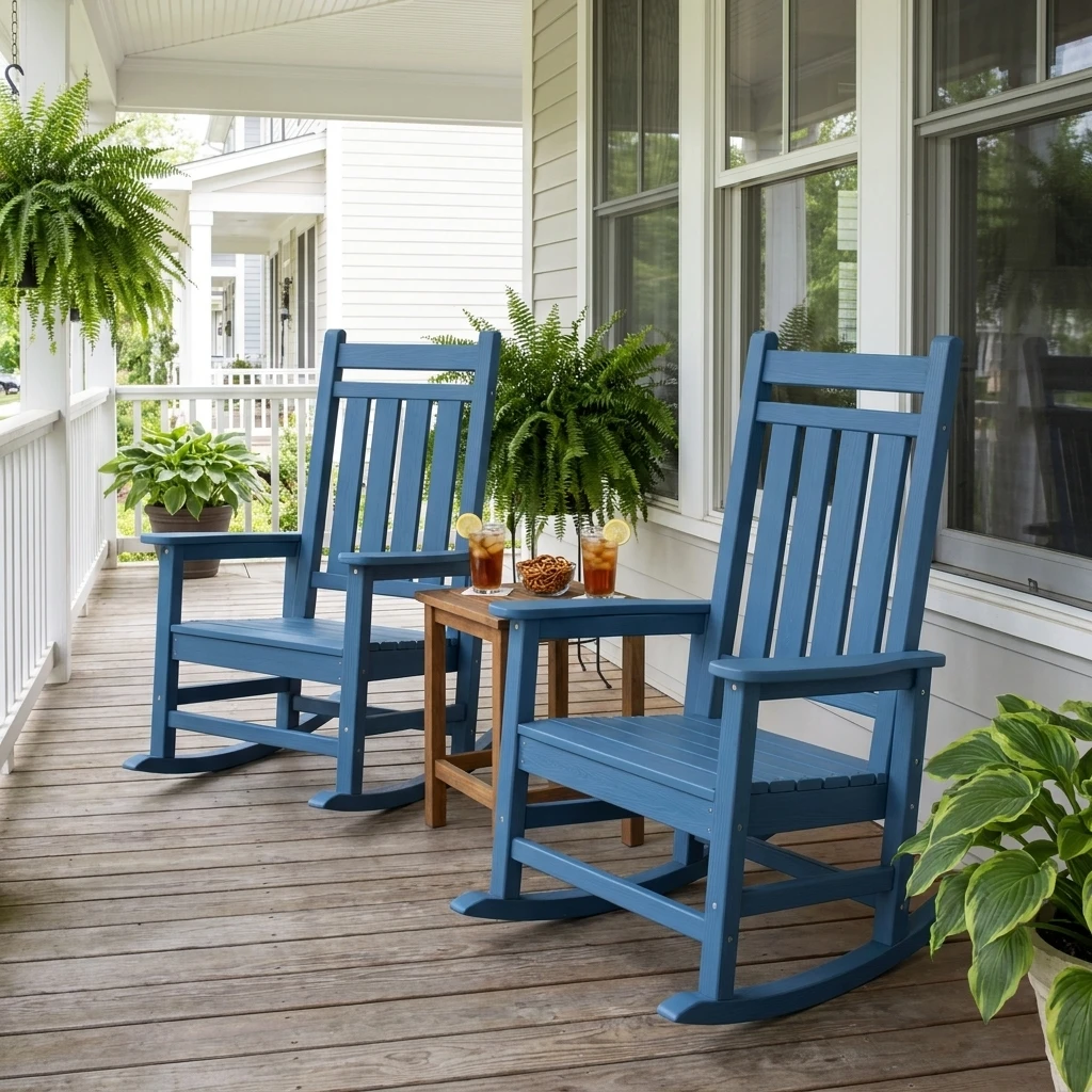 manoir wide-seat outdoor porch rocking chair - image 3 MANOIR Wide-Seat Outdoor Porch Rocking Chair - Image 3