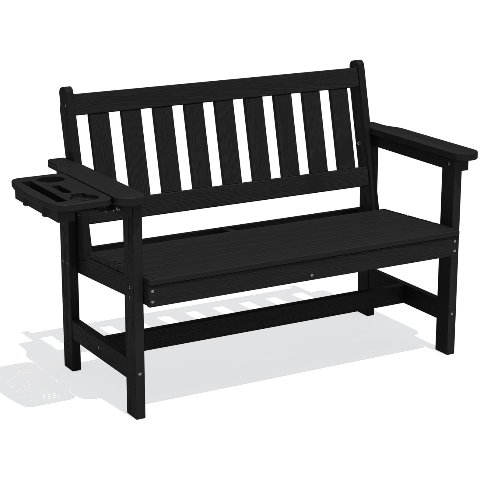 Outdoor Bench with Side Tray