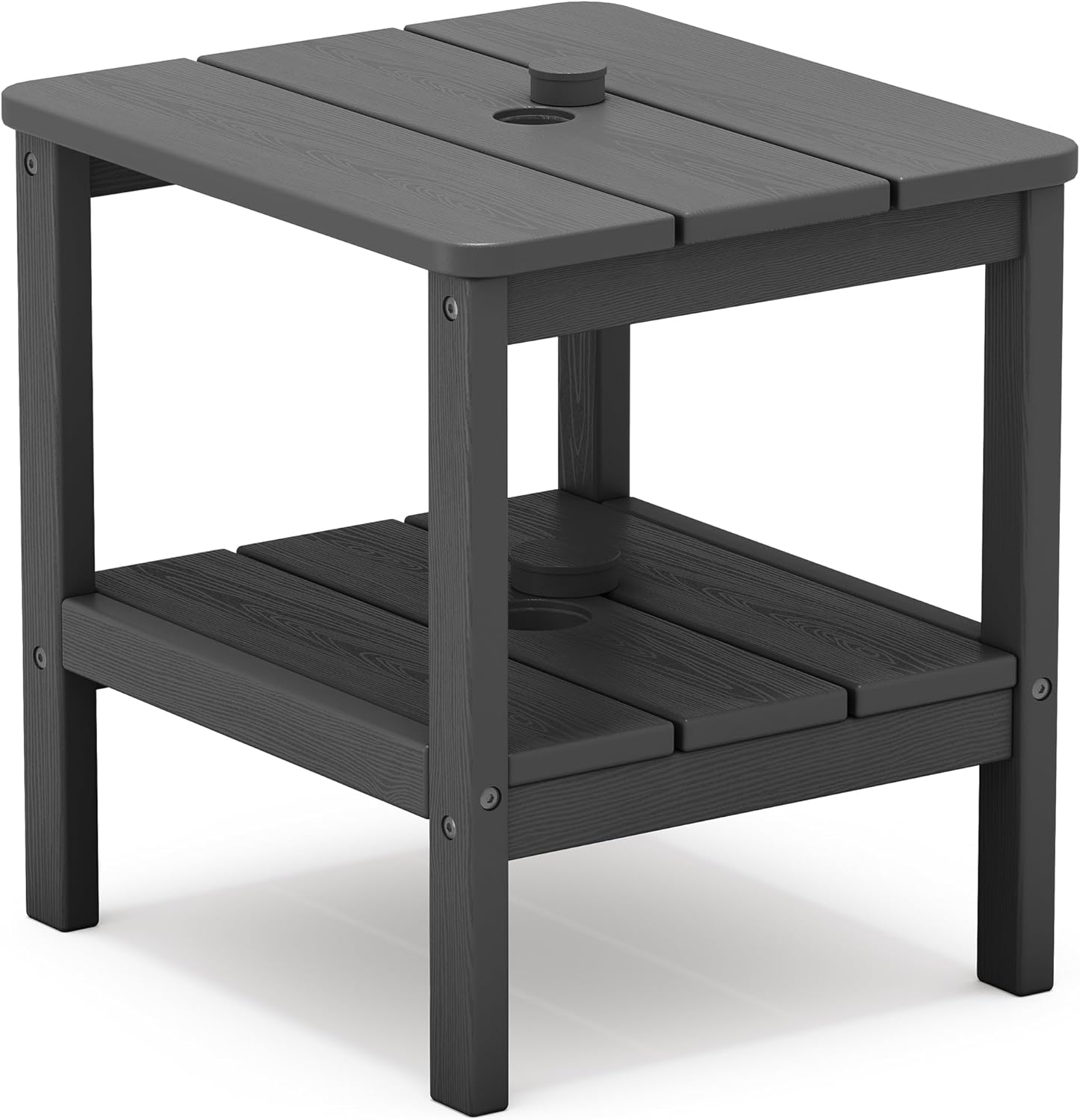 Outdoor Side Table with Umbrella Hole