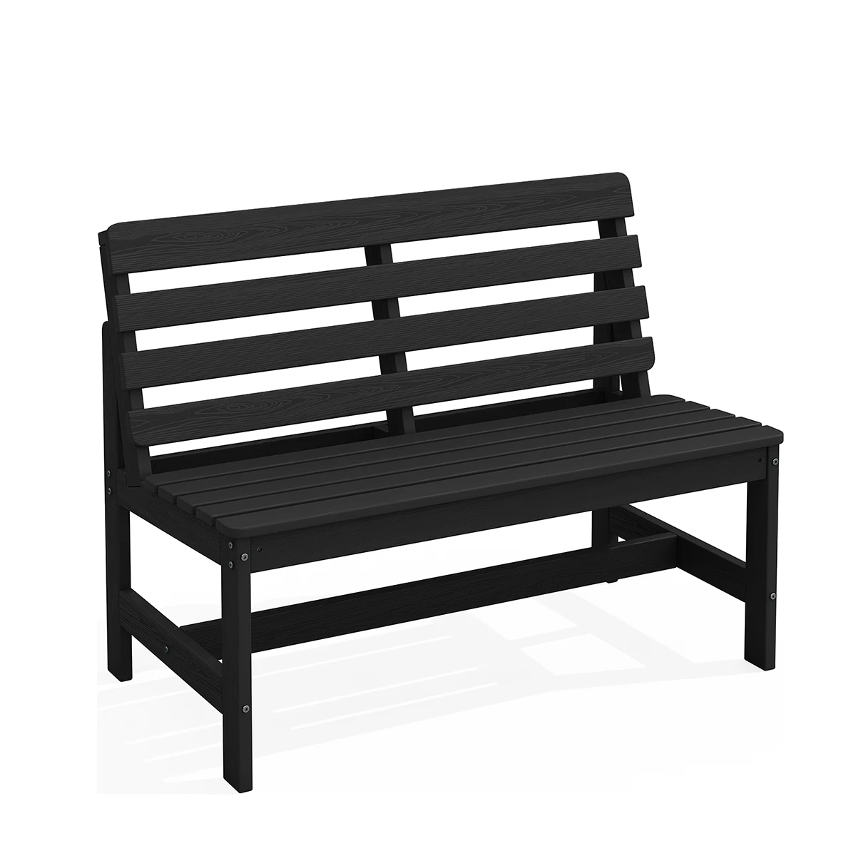 Armless plastic Outdoor Bench