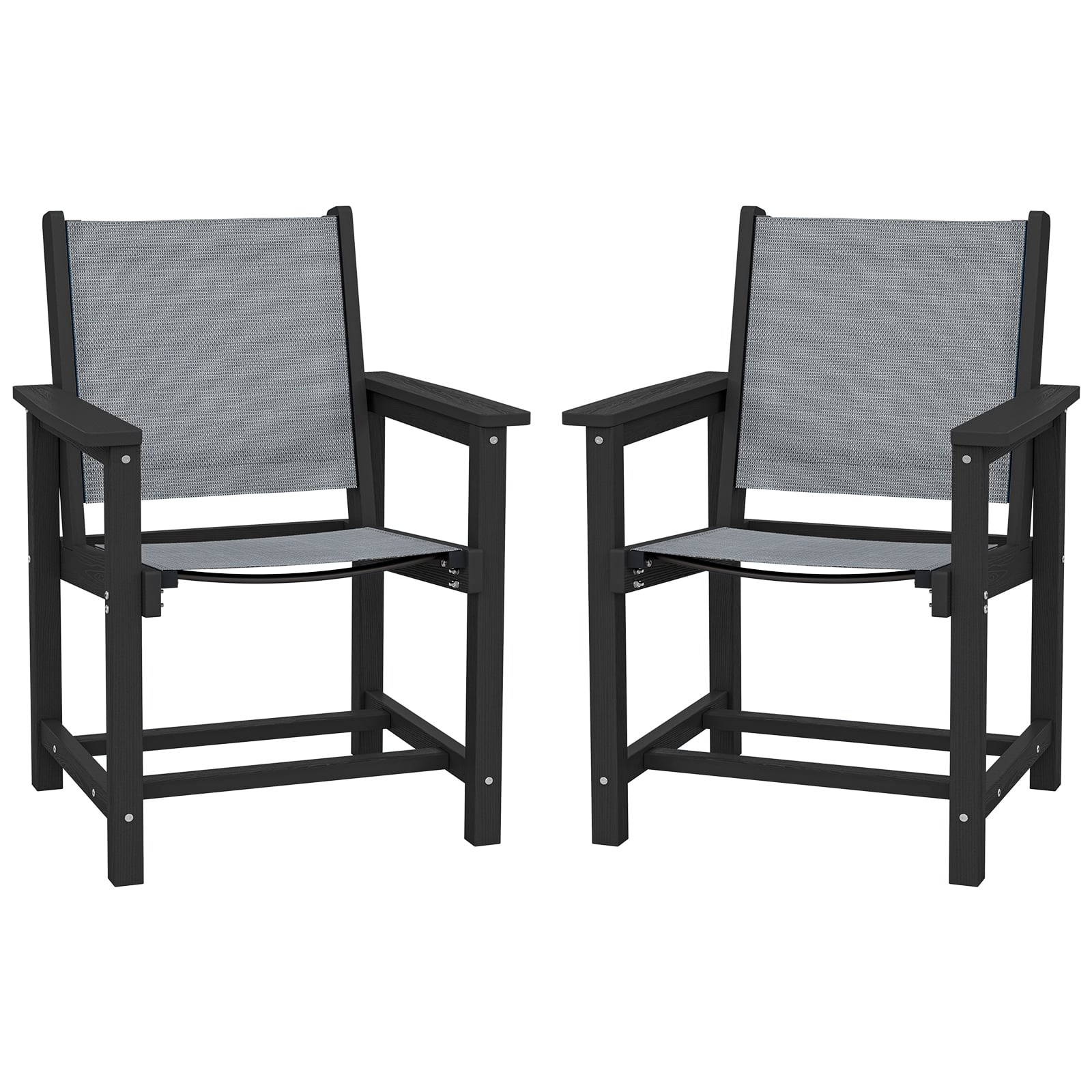 outdoor sling dining chair set of 2 Outdoor Sling Dining Chair Set of 2
